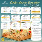 CALENDARIO ESCOLAR CURSO 2025-26